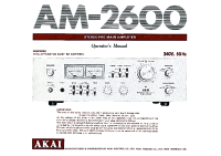 Akai AM-2600-Owners-Manual